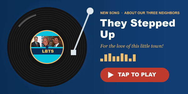 They Stepped Up: a spinning record. Tap to play.