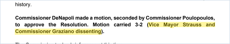 The minutes: motion carried 3-2.